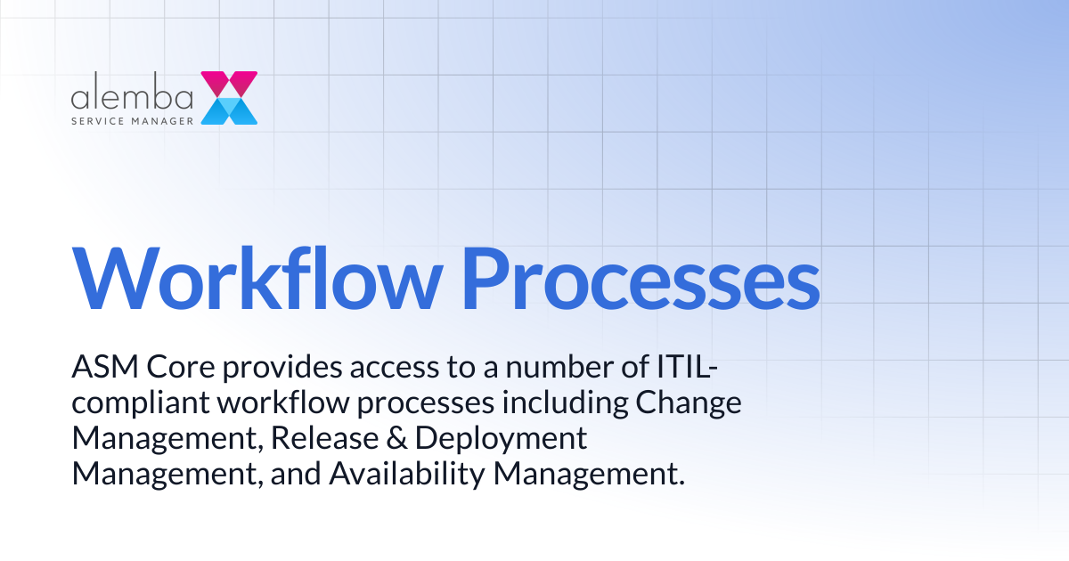 Workflow Processes | ASM GAIA 10.4 | ASM EOS 10.5
