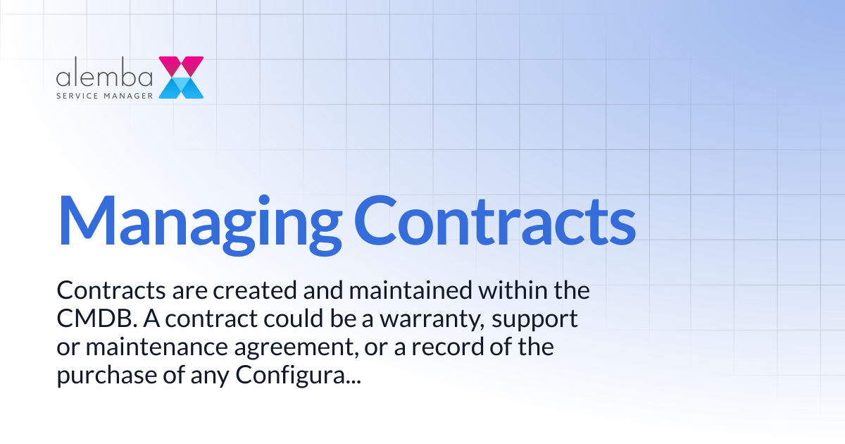 Managing Contracts | ASM GAIA 10.4 | ASM EOS 10.5