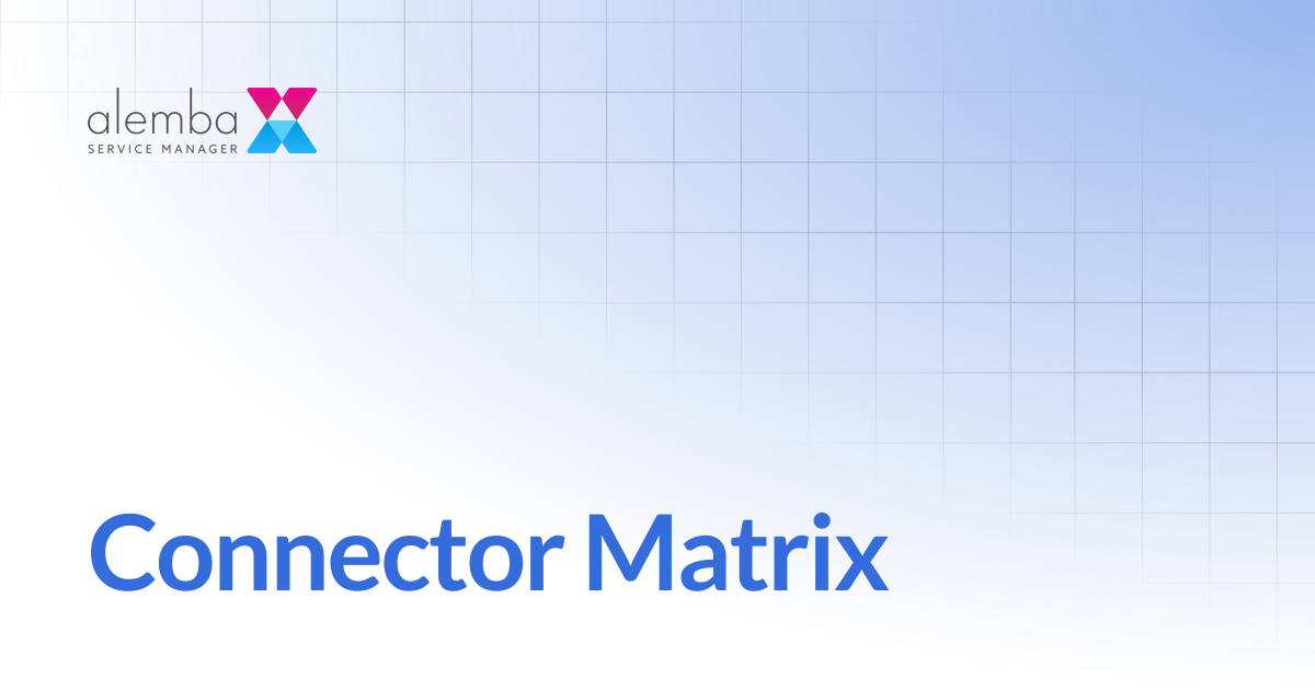 Connector Matrix | ASM EOS 10.5