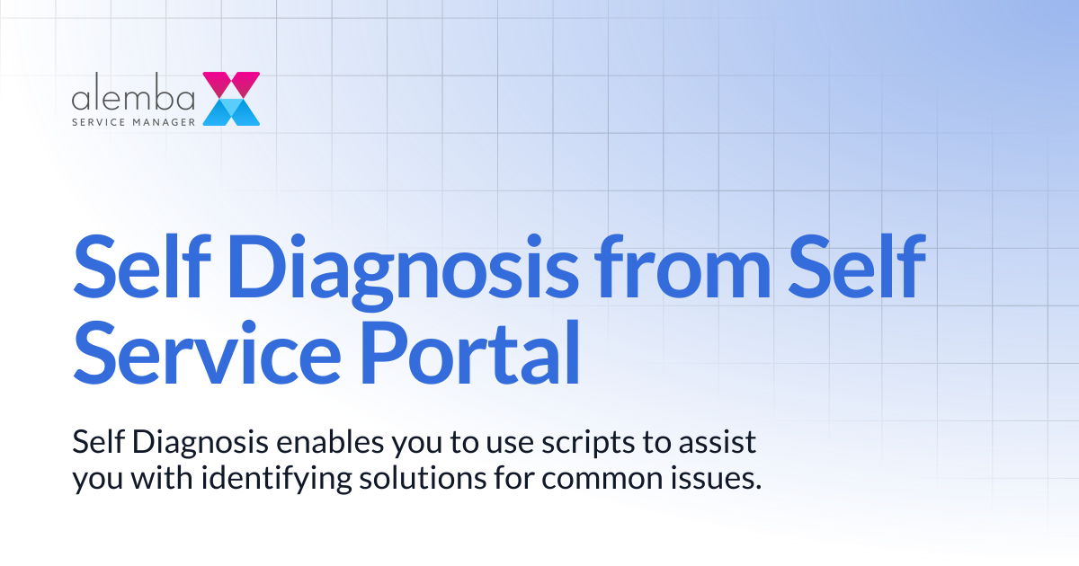 Self Diagnosis from Self Service Portal | ASM EOS 10.5