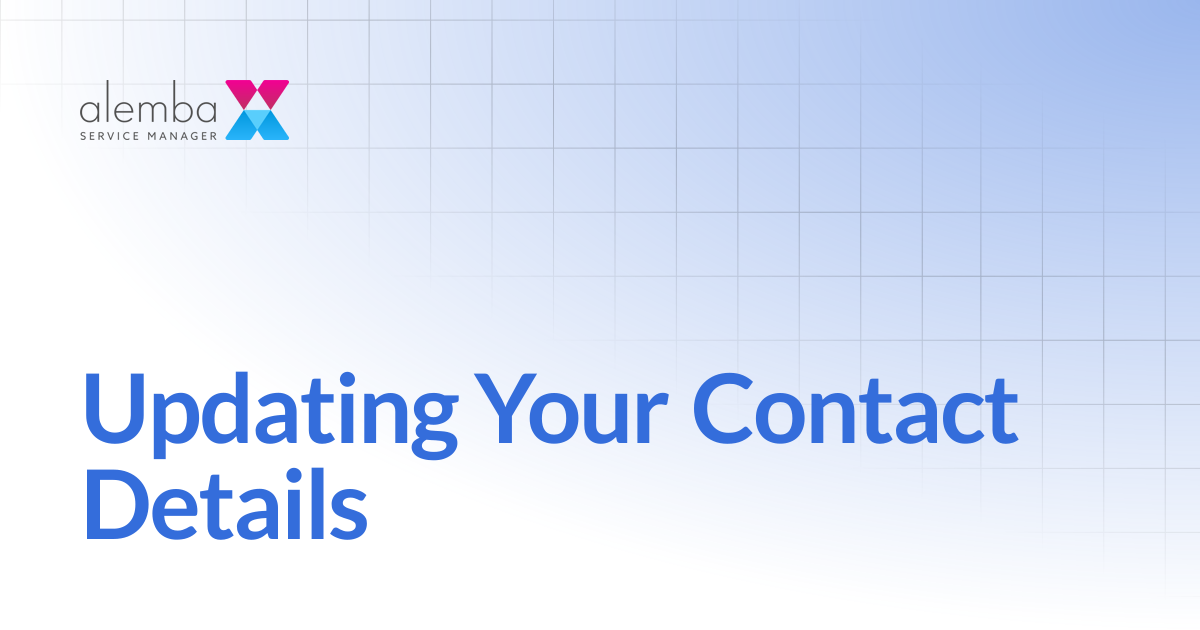 Updating Your Contact Details | ASM EOS 10.5