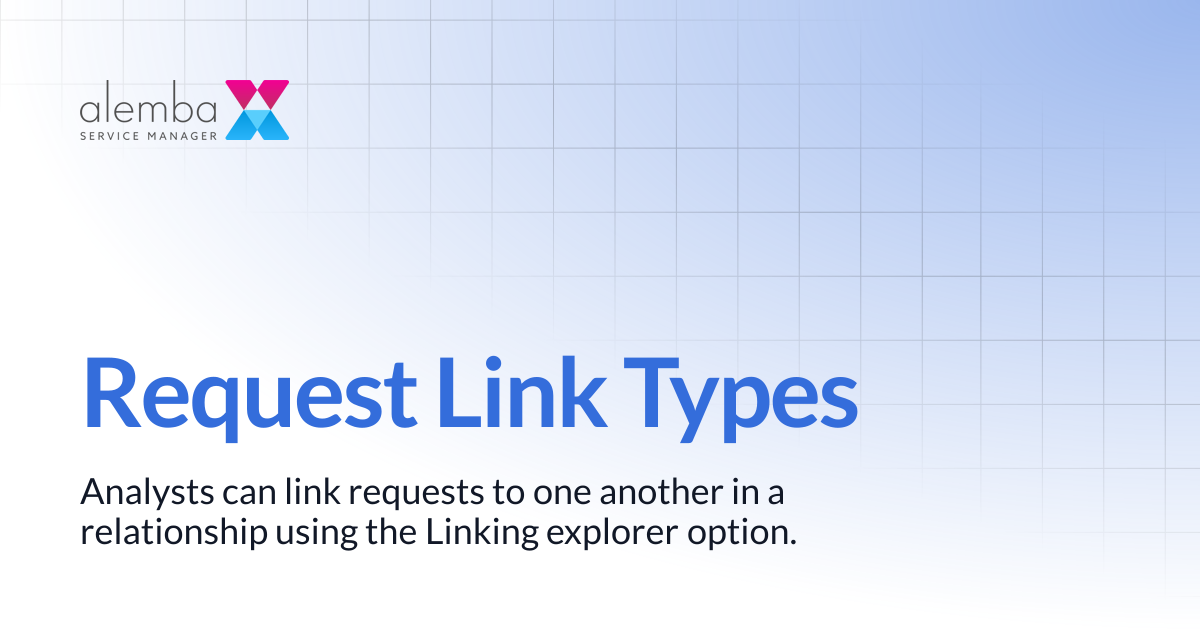 Request Link Types | ASM EOS 10.5