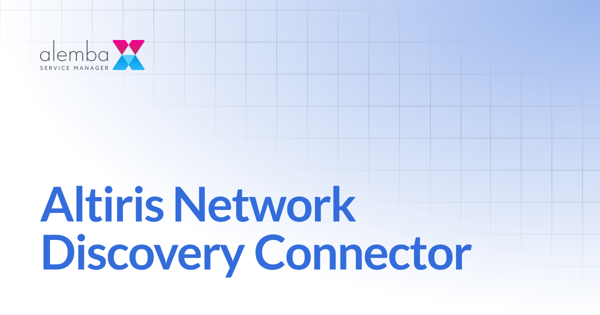 Altiris Network Discovery Connector | ASM EOS 10.5