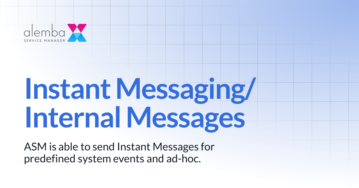 Instant Messaging/Internal Messages | ASM EOS 10.5
