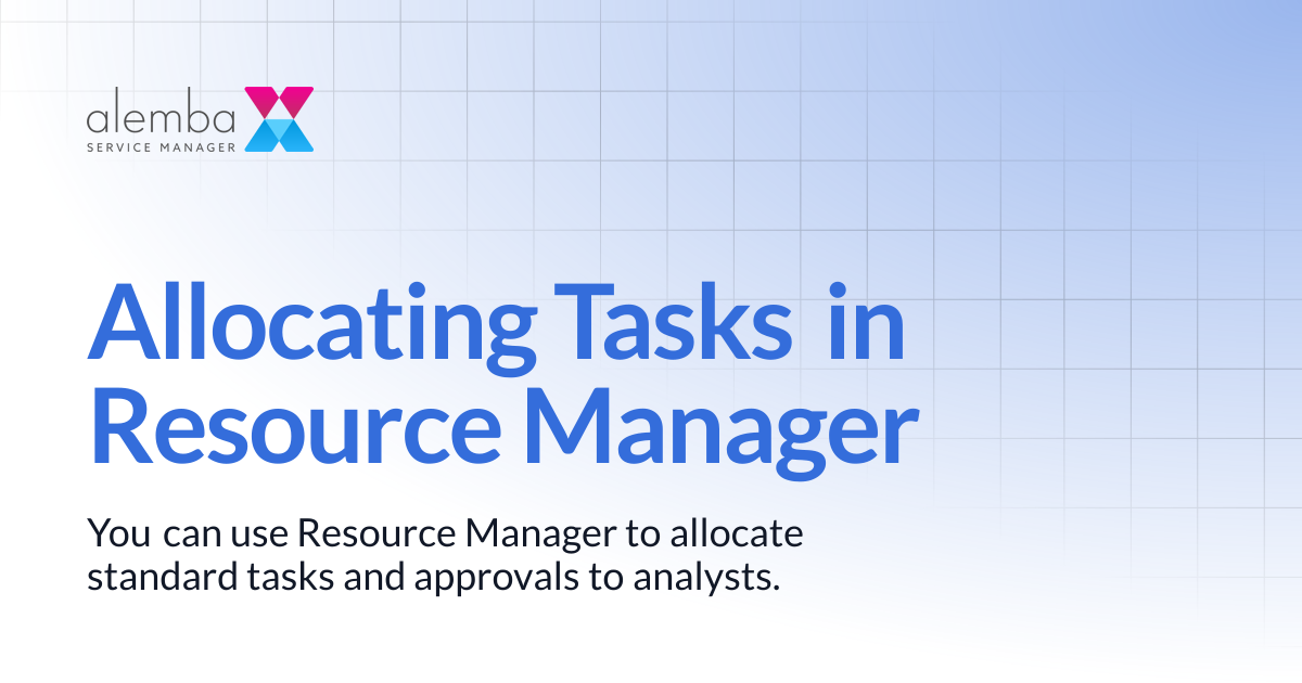 Allocating Tasks in Resource Manager | ASM EOS 10.5