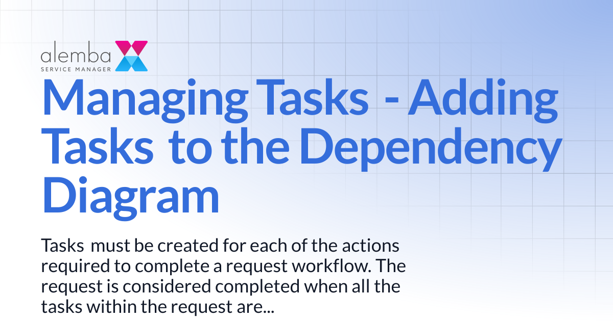 Managing Tasks - Adding Tasks to the Dependency Diagram | ASM GAIA 10.4