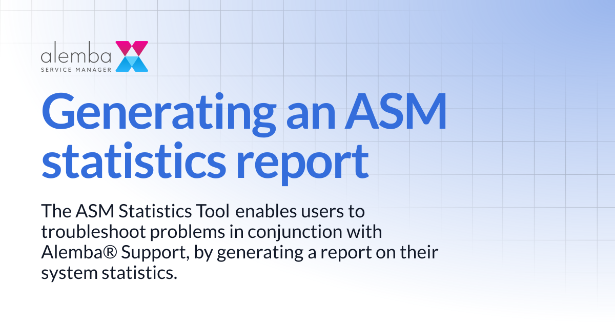 Generating an ASM statistics report | ASM Hermes