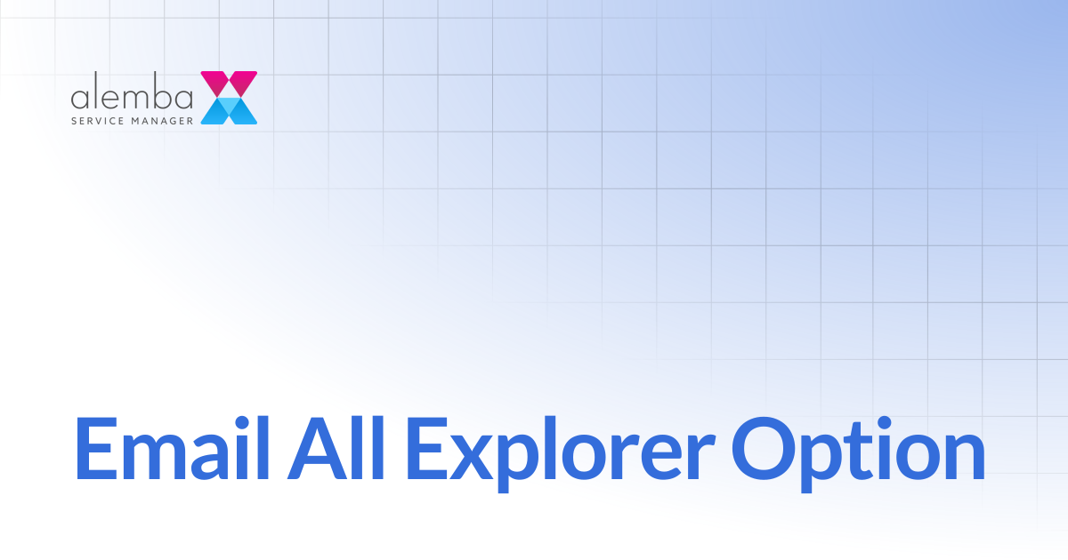 Email All Explorer Option | ASM Hermes