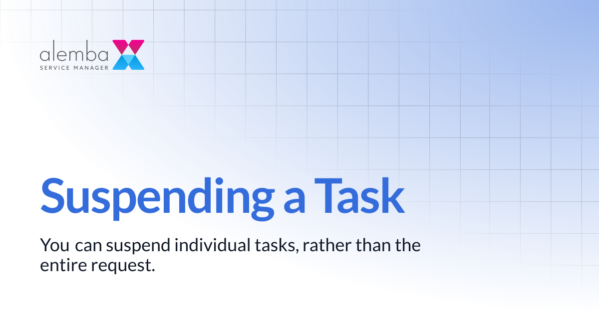 Suspending a Task | ASM Hermes