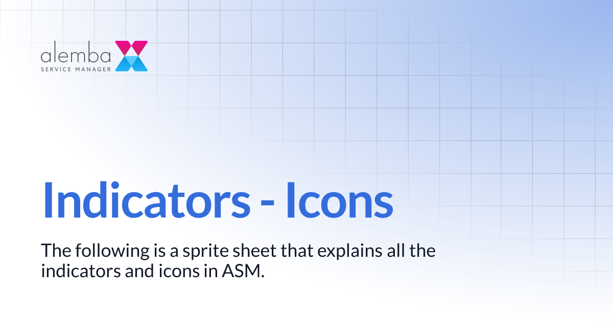 Indicators - Icons | ASM Hermes
