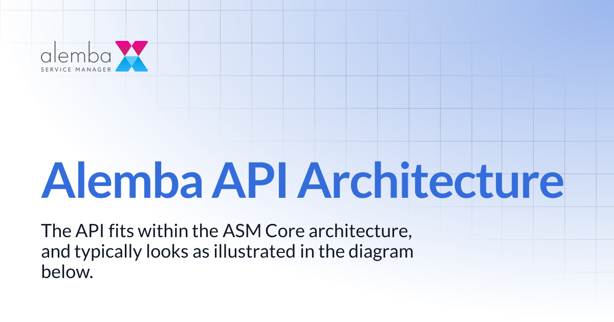 Alemba API Architecture | ASM Hermes