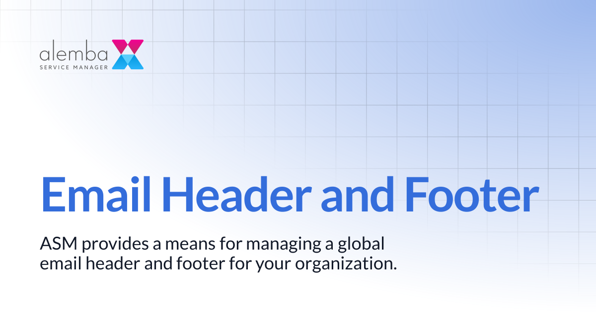 Email Header and Footer | ASM Hermes