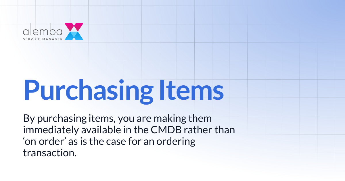 Purchasing Items | ASM Legacy Product Documentation