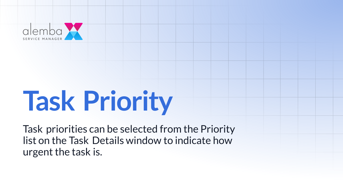Task Priority | ASM Legacy Product Documentation