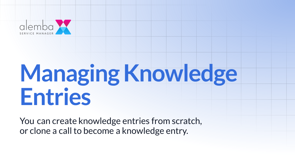 Managing Knowledge Entries | ASM Legacy Product Documentation