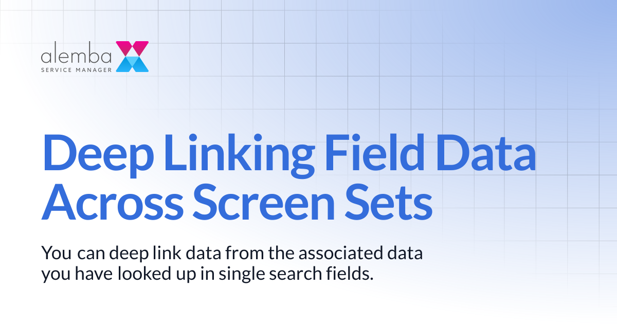Deep Linking Field Data Across Screen Sets | ASM Legacy Product ...