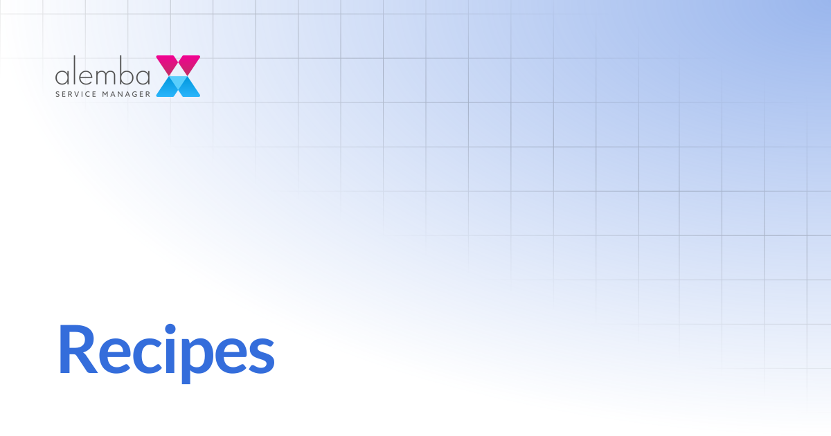 Recipes | ASM Legacy Product Documentation